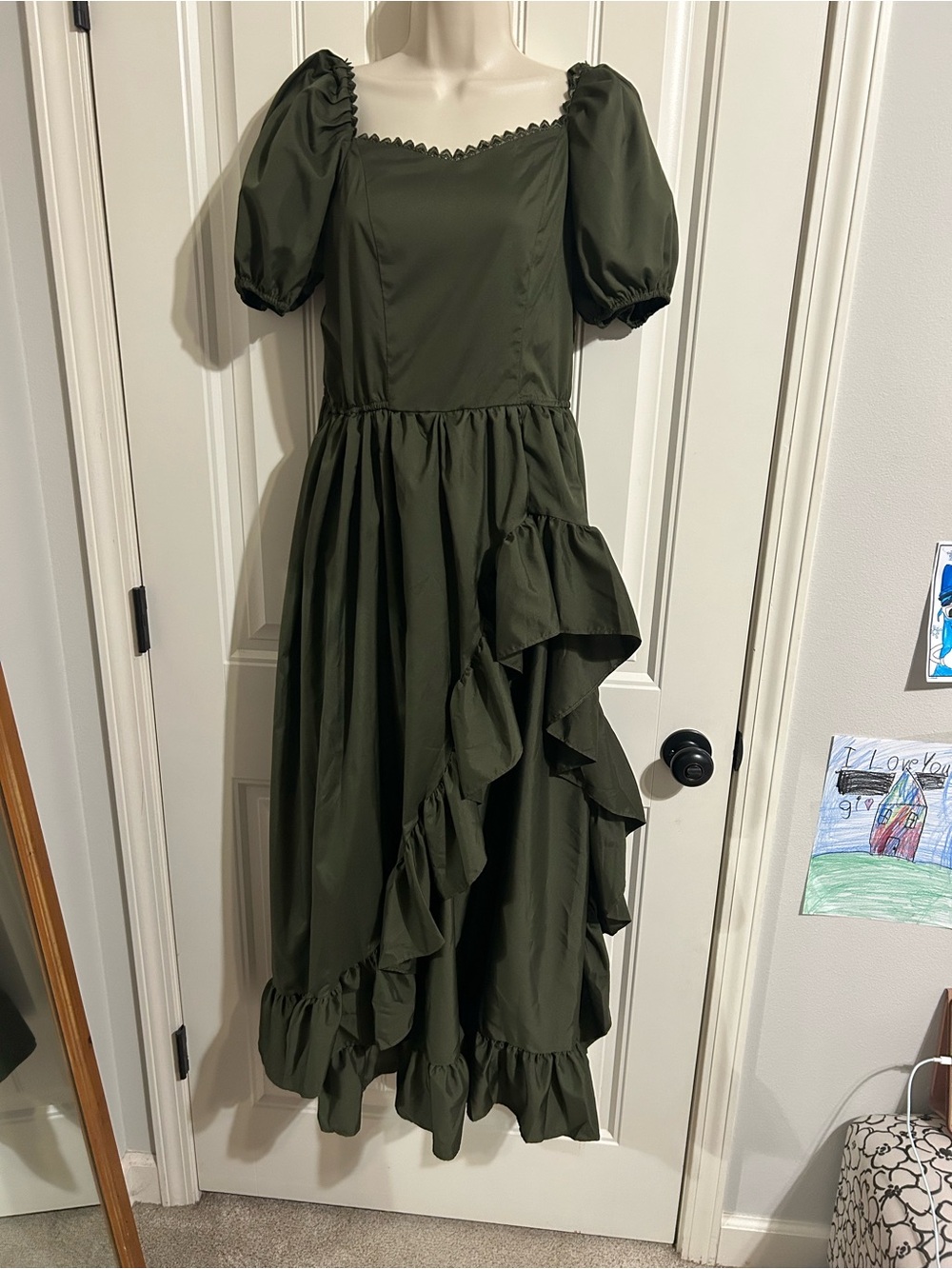 NEW ABaoWedding Women Renaissance Dress Cottagecore High Low Costume Dress Sz M - Picture 7 of 10